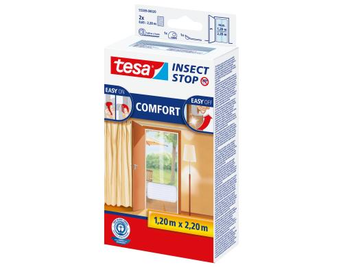 Tesa Insect Stop Comfort Tr weiss Grsse: 2x 0.65m x 2.20 m,