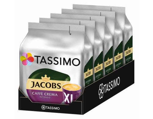 Tassimo T DISC Jacobs Caff Crema Intenso X Karton  5 Packungen (mit je 16 T DISCS)