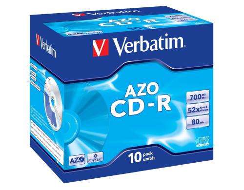 Verbatim CD-R 52x 80Min/700MB 10er Pack Bis 52-fach, m.Logo/n.bedruckbar