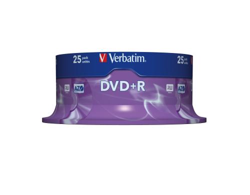 Verbatim DVD+R Medien 4.7GB,16x,25er Spind n.bedruckbar / mit Logo
