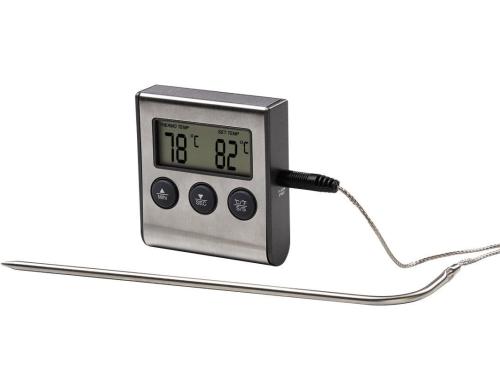 Xavax Digitales Bratenthermometer mit Timer 00111374, Bratenthermometer