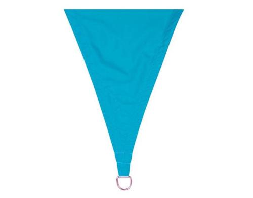 Perel Sonnensegel - Dreieck, 5x5x5 m, Farbe: Himmelblau, Wasser abstossend,