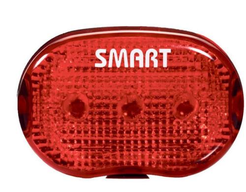 Smart RL403R, Rcklicht,  3 LED Farbe: schwarz, inkl. Batterien und Halter