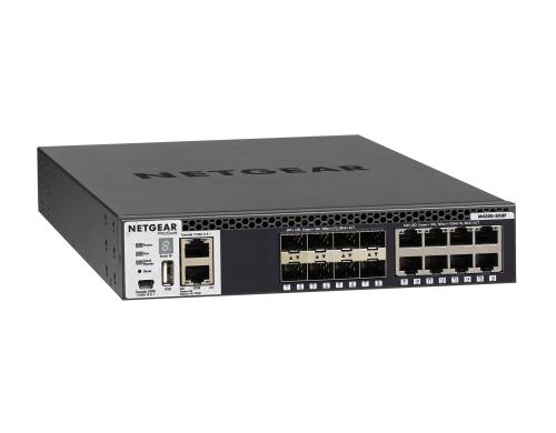 Netgear XSM4316S: 16 Port Managed Switch 8x 10GBase-T, 8x SFP+, L3, halbe Breite