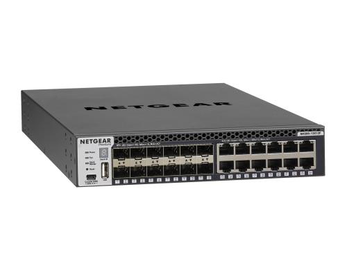 Netgear XSM4324S: 24 Port Managed Switch 12x 10GBase-T, 12x SFP+, L3, halbe Breite