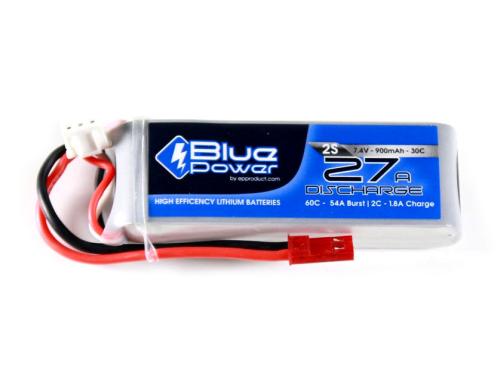 EP BluePower LiPo-Akku 7.4V 900mAh 30C 13.2x26x70mm 29g