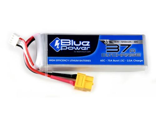 EP BluePower LiPo-Akku 11.1V 1250mAh 30C 15.1x35x100mm 105g