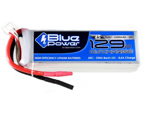 EP BluePower LiPo-Akku 14.8V 4300mAh 30C 33.6x45x134mm 421g