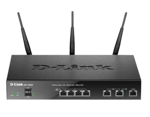 D-Link DSR-1000AC: WLAN-N Business Router bis zu 1750Mbps, 2x WAN, 4x LAN, 1x USB