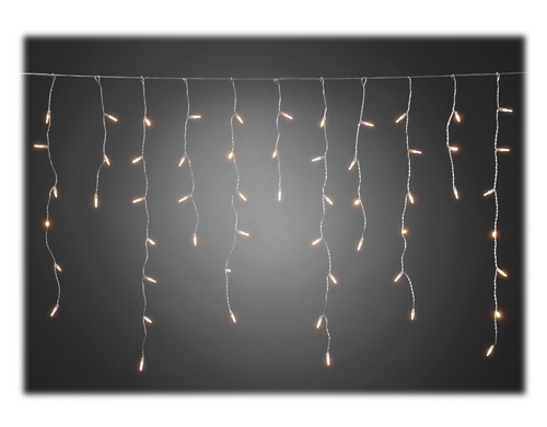 Konstsmide Curtain Eisregen, 96 LED, Out 300x75, Kabel transparent