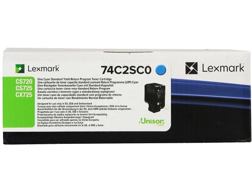 Toner Lexmark 74C2SC0 cyan, 7'000Seiten Lexmark CS720x, CS725, CX725x