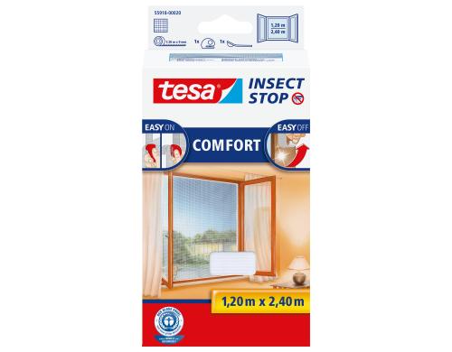 Tesa Insect Stop Comfort Fenster weiss Grsse: 1.2m x 2.4m,