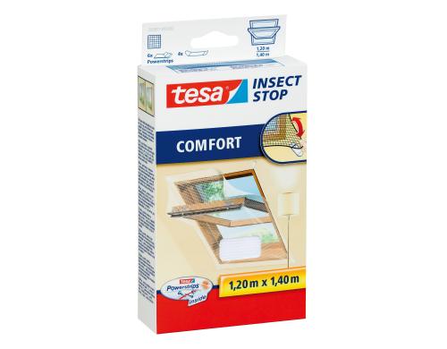 Tesa Insect Stop Comfort Dachfenster weiss Grsse: 1.2m x 1.4m,