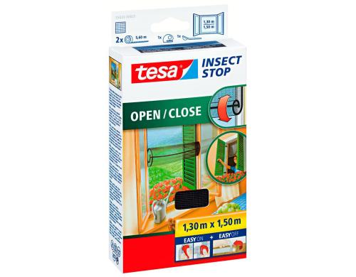 Tesa Insect Stop Open/Close anthrazit Grsse: 1.3m x 1.5m,