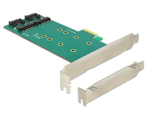 DeLock PCI-Express-x4 Kontroller 2x M.2 SATA, inkl. SATA-Kabel