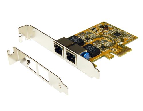 Exsys EX-6072-3:2x1Gbps PCIx1 Netzwerkkarte 2x RTL8111E Chipset,