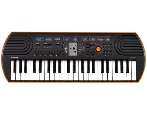 CASIO SA-76 Mini Keyboard, 44 Keys, Orange