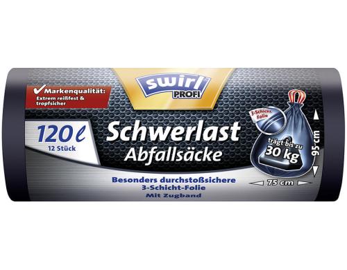 Swirl Schwerlast-Abfallscke 120 Liter 12 Stck