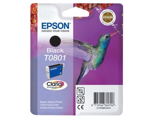 Tinte Epson C13T080140 schwarz, 7.4ml zu Stylus Photo R265/R360/RX560/P50