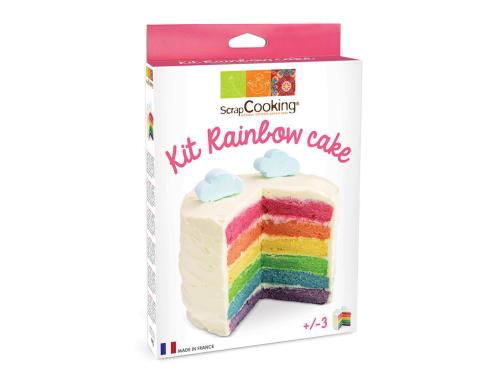 ScrapCooking Set Regenbogen Cake 4 Farbpulver