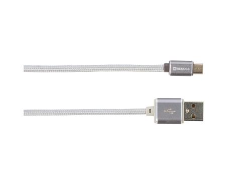 SKROSS Charge'n Sync Micro USB Steel Line, fr MicroUSB