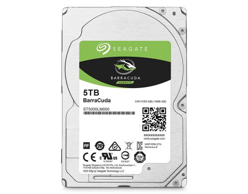 Seagate BarraCuda 2.5 5TB 5400rpm, 128MB Cache, SATA 6GB/s, 2.5