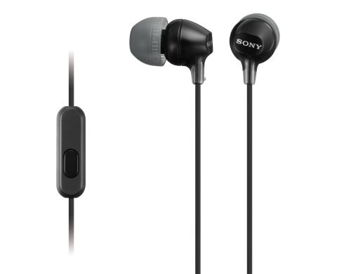 Sony Kopfhrer MDREX15APB, schwarz In-Ear, In-Line-Fernbedienung