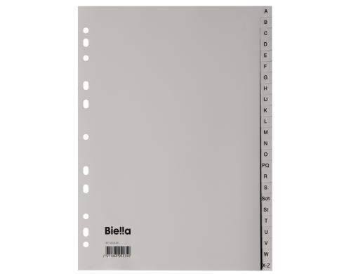 Biella Register A-Z, 24-teilig A4, Universallochung, 1 Stck