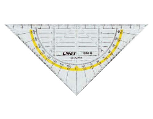 Linex: Geometriedreieck 16cm Geo-Dreieck