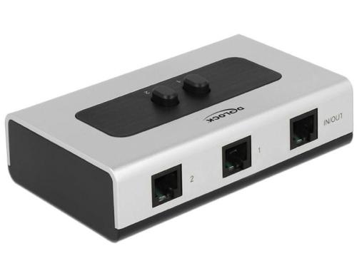 Delock 2Port RJ-11 Switchbox Fr 2 Telefon, oder Fax und Telefon