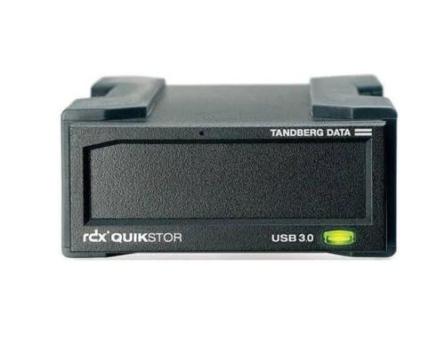 Tandberg RDX QuikStor: externes Laufwerk ohne Stromadapter USB3, Schwarz, no SW