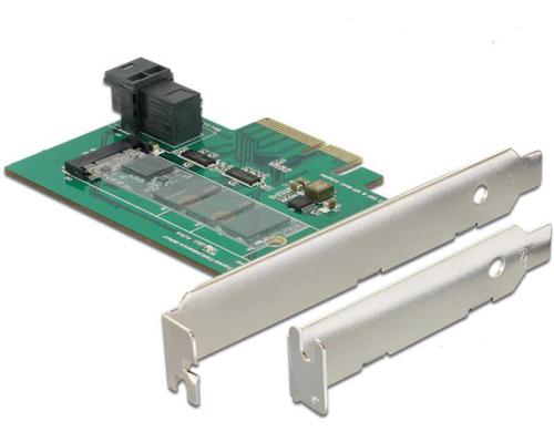 DeLock PCI-Express-x4 Kontroller,Low Profil U.2 SFF-8643 PCI-Express NVMe