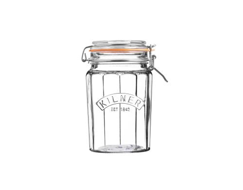 Kilner Facetten Einmachglas rund 1 Liter Clip-Deckel mit Dichtung