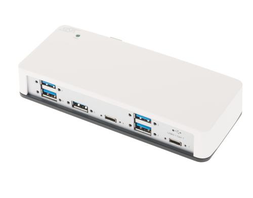 exSys EX-1198VS, 7x USB 3.0 / 3.1 HUB mit 7 Ports, CDP + DBP Modus, 7 - 24V