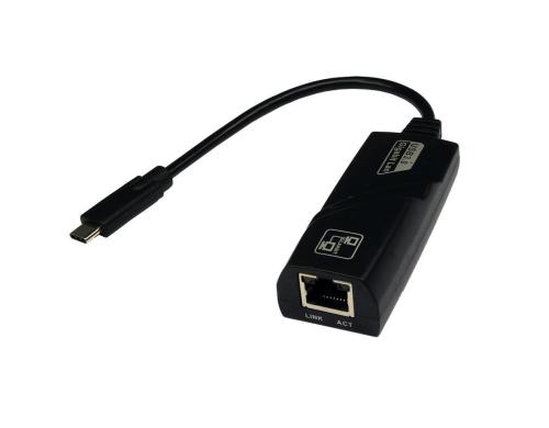 exSys EX-1318, 1x USB 3.0 HUB Ethernet Adap mit 1 Ethernet Port, Adapter Lan zu USB C
