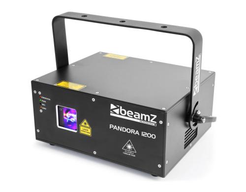 BeamZ Pro Pandora 1200 TTL RGB-Laser, 1000mW, 25kpps, DMX, ILDA