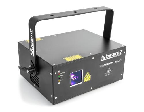 BeamZ Pro Pandora 1600 TTL RGB-Laser, 1300mW, 25kpps, DMX, ILDA