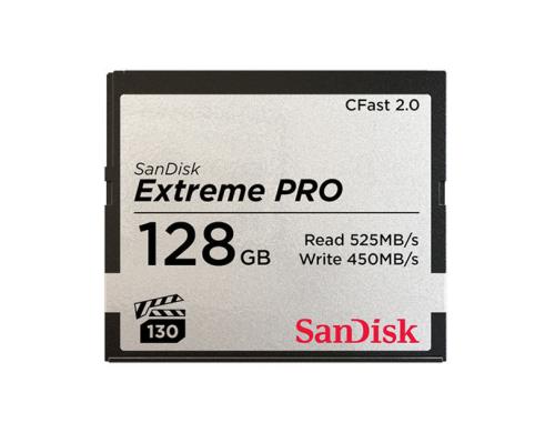 SanDisk CFast Card Extreme Pro 128GB Lesen 525MB/s, Schreiben 450MB/s, VPG130