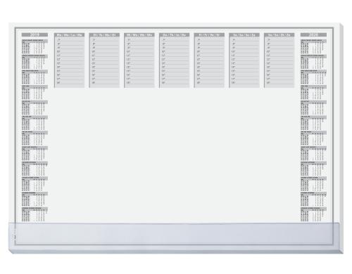 Sigel Papier-Schreibunterlage transparent 30 Blatt, mit 2-Jahres-Kalendarium