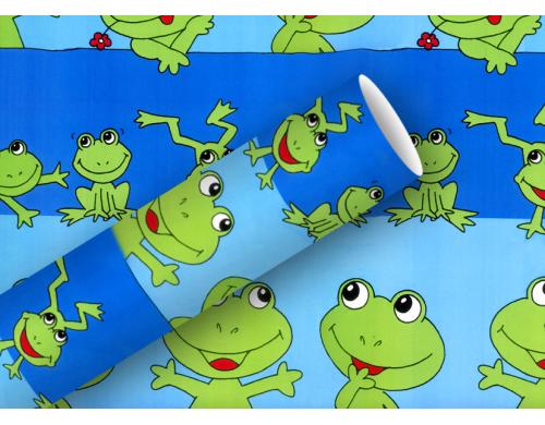 B+C Geschenkpapier 80g/m2, 70cm x 2 m froggy