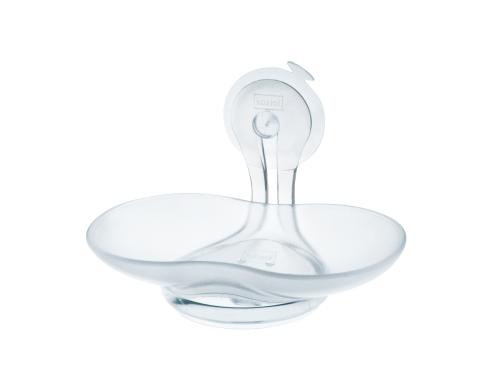 Koziol Seifenschale Loop transparent Grsse 9x14x9cm, Kunststoff