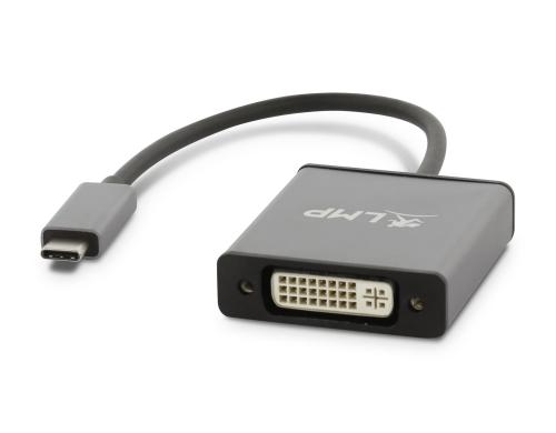 LMP USB-C 3.1 zu DVI Adapter Aluminium Gehuse, spacegrau
