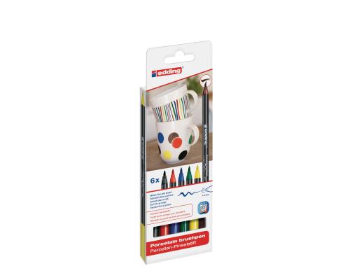 Edding Porzellanmarker 4200 Family 6er-Set 1-4mm, 6 assortierte Farben
