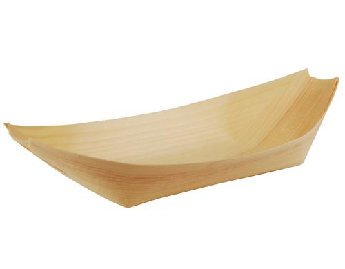 Papstar Holz-Fingerfood-Schalen Schiffchen Inhalt 50 Stck