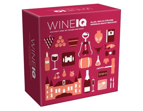 Wine IQ Quiz- & Partyspiel 2 - 12 Spieler, 18+, 200 Karten/400 Fragen