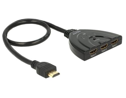 Delock 4K UHD  HDMI Switch 3 In > 1 Out