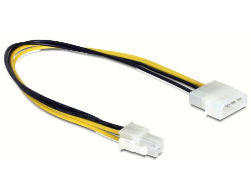 Kabel Stromversorgung P4 4Pol, 30cm fr Molex Stromanschluss