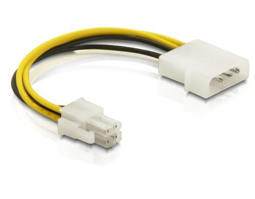 Kabel Stromversorgung P4 4Pol, 15cm fr Molex Stromanschluss