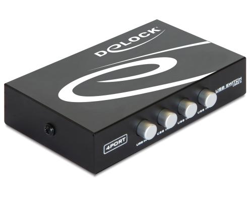 Delock 4Port USB2.0 Switchbox manueller USB2.0 Umschalter