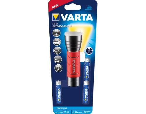 VARTA LED Outdoor Sports Flashlight 235 lm, bis max. 35h, 177g